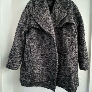 Herringbone pea coat